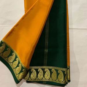 ส่าหรีผ้าไหมที่สวยงามด้วยชายแดนจาริที่สวยงาม - Product Image 5