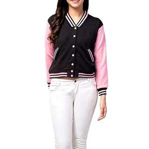 2025 haute qualité femmes université veste broderie personnalisée Baseball Letterman manteau mode collège Style Streetwear en gros - Product Image 1