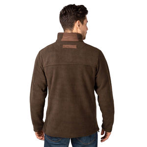 Buena calidad OEM nuevo logotipo personalizado al por mayor al aire libre cremallera poliéster hombres cremallera completa cremallera personalizada chaqueta polar para hombres - Product Image 3