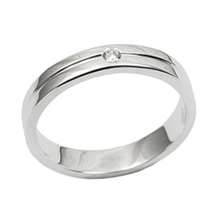 Unique Design 925 Sterling Silver CZ Stone Wedding Engagement Band for Party Trendy - Product Image 4