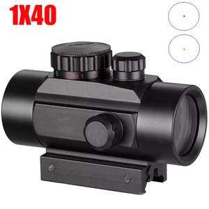 กล้องเล็งแบบ Tactical 1x40 พร้อมจุดเล็งสีแดงและสีเขียว  แบบ Reflex  พร้อมขายึดขนาด 20 มม. และ 11 มม.  วัสดุอะลูมิเนียมอัลลอยด์คุณภาพสูง น้ำหนักเบา - Product Image 6