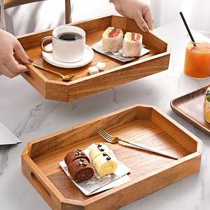 Ensemble de plateaux de service en bois pour articles ménagers de taille personnalisée plateaux à pain aux fruits en bois naturel du Vietnam - Product Image 3