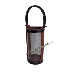 Best Selling Wholesale Decorative <b>Candle</b> <b>Lantern</b> With Black Leather for Festival Wedding and <b>Outdoor</b> - Product Image 4