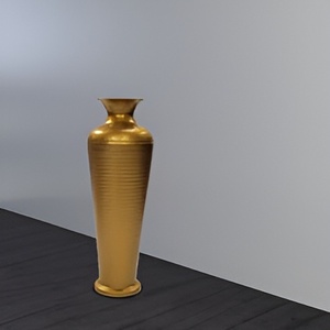 Vase de sol contemporain moderne en acier inoxydable Pièce décorative polyvalente et élégante pour la décoration murale de la maison ou du bureau - Product Image 1