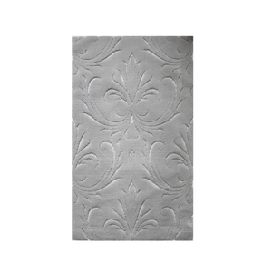 Tapis de bain et de douche en coton recyclé gris clair Salvor, production sur mesure, fabriqué en Turquie - Product Image 1