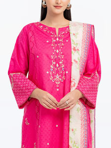 Nueva moda de mujer de Color Rosa Stitch Salwar Kameez vestido traje paquistaní Shalwar Kameez elegante transpirable boda y fiesta - Product Image 4