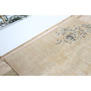 Tapis turc vintage, grand tapis de 5,1 x 8,3 pieds, tapis floral brun bronze - Product Image 5