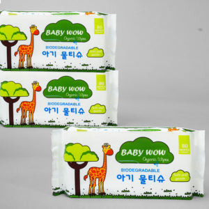 Toallitas húmedas de tela no tejida ecológicas compactas de 80 unidades Baby Wow, toallitas de limpieza perfumadas desechables para uso doméstico - Product Image 6