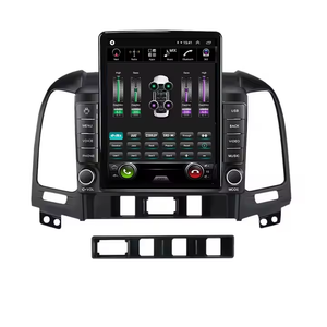 Style <span class=keywords><strong>Tesla</strong></span> pour Hyundai Santa Fe 2006-2012 Autoradio Carplay DSP BT Stéréo de voiture RDS 4G Système audio de voiture Électronique automobile - Product Image 4