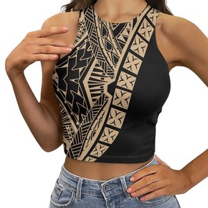 2025 nueva moda de manga corta Crop Top mujeres baile Crop Top algodón Mujer moda Casual camiseta sin mangas - Product Image 6