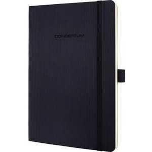 Carnet SIGEL Conceptum (environ) Papier ligné noir format DIN A5, 97 feuilles - Product Image 1