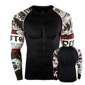 Haute qualité hommes à manches longues demi-fermeture éclair Rash Guard Performance Sunpoof tissu Protection optimale avec un design élégant - Product Image 5
