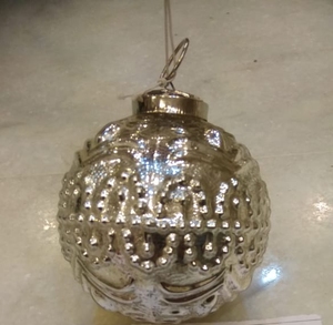 Adornos navideños hechos a mano de lujo con acabado dorado, adornos colgantes en forma de bola, decoración de Festival inastillable para árboles caseros - Product Image 5