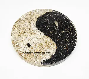 New product of 2022 Attractive Orgone Tai Chi Ying Yang Coaster Orgonite Products at reasonable price From Amayra Crystals India