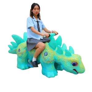 Playground popular kids children interactive electric car game dinosaur dragon remote control playground rides