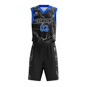 Ensemble de maillots de basket-ball unisexes, nouveau design, bonne qualité, prix abordable, logo personnalisable, respirant et sublimé, pour hommes et femmes. - Product Image 6