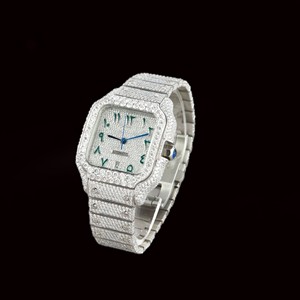 Reloj de pulsera de lujo para hombre LEB Grown Diamond Trending con ventana de esfera redonda de cristal de claridad VVS mejorada para cualquier ocasión - Product Image 2