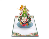 Nuevo Diseño de tarjeta emergente de Navidad 2025 Diseño personalizado 3D Saludo Pop up Tarjetas multicapa OEM/ODM Proveedor de Vietnam