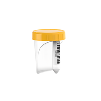 Vaso Recolector de Orina Estéril Mini de 60 ml Sin Aguja con Tubo Desmontable de 8 ml, Contenedor de Muestras para Diagnóstico y Muestreo de Laboratorio