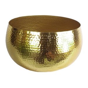 Cuenco de latón macizo de estilo vintage con tallas étnicas y superficie dorada pulida ideal para regalar o rituales religiosos - Product Image 2