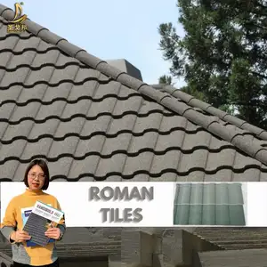 Best China Low Price Zinc Zink Roof Tiles Building Materials Colorful Stone Coated Tiles Roofing Sheets