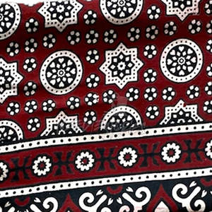 Traditional Printed Ajrak <b>Scarf</b> Soft Cotton Fabric Beautiful Embroidered Ajrak <b>Scarf</b> for Adult Wear - Product Image 5