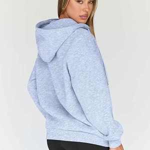 Unisexe Logo personnalisé respirant coupe-vent écologique pleine fermeture éclair polaire brodé à capuche hiver Hip Hop style en gros solide - Product Image 4