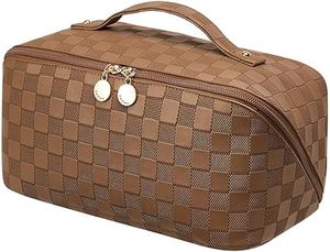 Neceser de cuero de primera calidad organizador de maquillaje de alta calidad, neceser portátil, elegante neceser de viaje para belleza - Product Image 6
