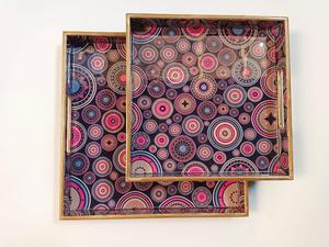 ถาดอบขนมทรงกลมพิมพ์ลายอาหารแนววินเทจใช้ในเครื่องครัวพร้อมพิมพ์โลโก้ถาดสำหรับร้านอาหารและโรงแรม - Product Image 3