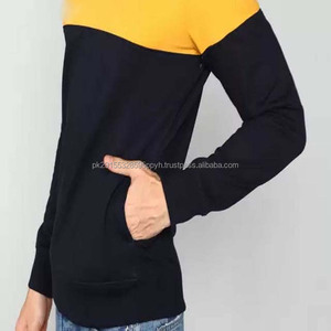 Nueva sudadera de 2 tonos para hombre de la mejor calidad al por mayor 100% algodón hecho precio barato tamaño disponible sudaderas de invierno básicos - Product Image 4