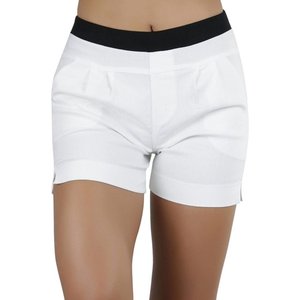 Pantalones cortos de motociclista para mujer con bolsillos-Pantalones cortos de yoga para mujer Regular y de talla grande para gimnasio y yoga - Product Image 5