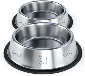Comedero y Bebedero de Acero Inoxidable para Perros y Gatos, Tazón para Mascotas - Product Image 3
