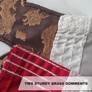 Bandiera della <span class=keywords><strong>Repubblica</strong></span> della California per Barca 12x18 Pollici, Ricamata per Esterni, Doppia Faccia con 2 Occhielli in Ottone, 4 File di Cuciture Inferiori - Product Image 6