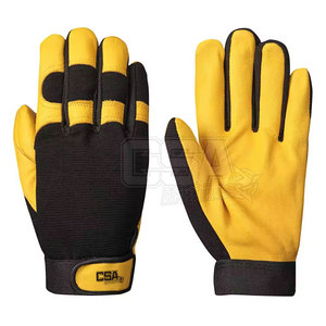 Gants de mécanicien en cuir légers et résistants Gants de mécanicien de sécurité antidérapants en gros - Product Image 1