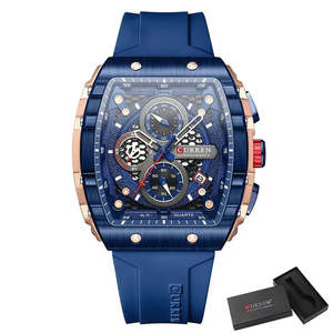 Montre sport chronographe quartz de luxe, étanche, avec bracelet en acier inoxydable, boîtier en acier SEIKO, chronomètre ODM - Product Image 6