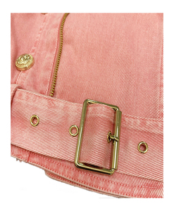 Chaqueta de cuero para mujer, chaqueta vaquera Rosa barata, elegante, Marrón auténtico, de la mejor calidad, personalizada, venta al por mayor - Product Image 5