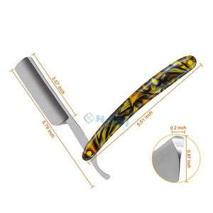 Venta al por mayor Suministros de peluquero Cuchilla de afeitar de corte recto profesional para salón de peluquería Cuchillas de afeitar de barbero personalizadas - Product Image 2