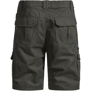 กางเกงขาสั้นผ้าฝ้ายลำลองสำหรับผู้ชายกางเกงขาสั้นออกกำลังกายที่เป็นมิตรกับสิ่งแวดล้อมสีทึบพร้อมลายพิมพ์ดิจิตอล - Product Image 3