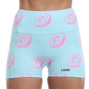 กางเกงออกกำลังกายขาสั้นเอวสูงสำหรับผู้หญิง,กางเกงโยคะเข้ายิมสำหรับผู้หญิง - Product Image 4