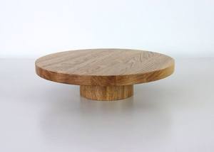SUPER plateau rond en bois d'acacia de haute qualité pour servir les gâteaux et les fruits. - Product Image 4