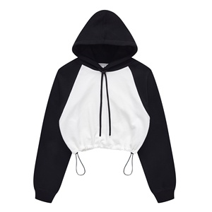 Nueva Sudadera con Capucha Estilo Americano, 87% Algodón, 13% Poliéster, Sudadera Corta Telescópica Laglen - Product Image 5