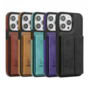 Étui de téléphone en cuir élégant 3-en-1 : Portefeuille magnétique pour cartes, support mains libres pour téléphones - Product Image 6