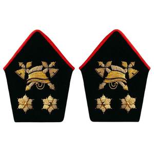 Écusson de chapeau en fil métallique doré personnalisé, badge de rang 3D brillant, patchs en fil métallique personnalisés - Product Image 3