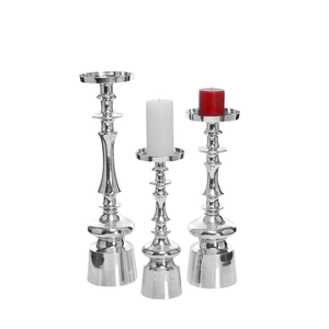 Portavelas antiguo de alta calidad y portavelas, Juego de 3 decorativos únicos ecológicos para el hogar, restaurante, boda - Product Image 1