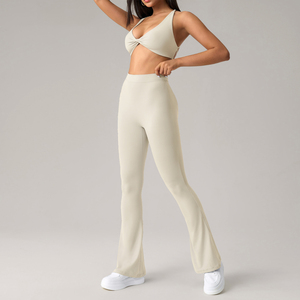 Ensemble de sport pour femmes, soutien-gorge de yoga taille haute, shorts, uni, à carreaux, haute élasticité, lifting des fesses, ensemble actif confortable, respirant, tendance, salle de sport - Product Image 5