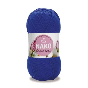 Nako เส้นด้ายผสมสีฟ้า97561-Saxe ผ้าฝ้ายหรูหรา - Product Image 1
