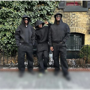 เสื้อฮู้ดแขนยาวของผู้ชายเสื้อฮู้ดกัน500gsm ผ้าฝ้ายหนาแบบสตรีทโอเวอร์ไซส์ออกแบบได้ตามต้องการ - Product Image 5