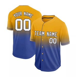 Vêtements de sport unisexes sur mesure, grande taille, baseball, softball, 100% polyester, séchage rapide, respirant, antibactérien, protection UV, chemises - Product Image 2