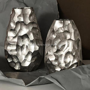 Pot de fleurs en laiton pour décoration de bureau, Style moderne, pot de fleurs, Vase en métal - Product Image 5