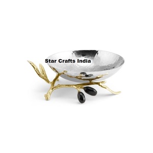 Cuencos DE SERVICIO DE ACERO INOXIDABLE para ensalada de frutas decorativos de alta calidad personalizados para decoración de mesa, utensilios de cocina, uso de Catering - Product Image 1